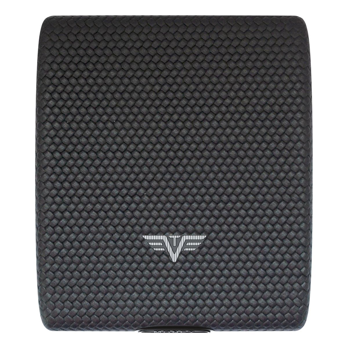 TRU VIRTU Aluminum Wallet Beluga - Money & Cards - Leather Line - Carbon Black